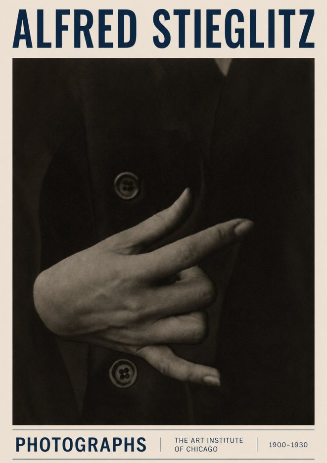 Alfred Stieglitz Hands No3 - Juliste