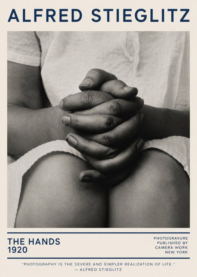 Alfred Stieglitz The Hands No5 - Juliste