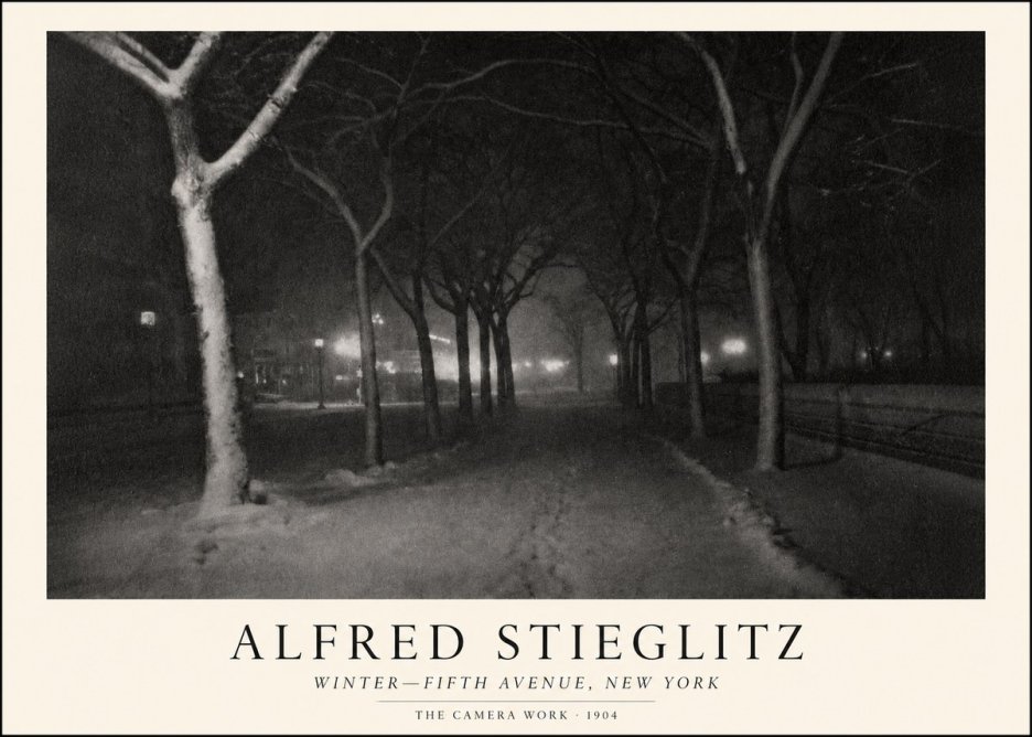 Alfred Stieglitz Winter—fifth Avenue, New York No1 - Juliste