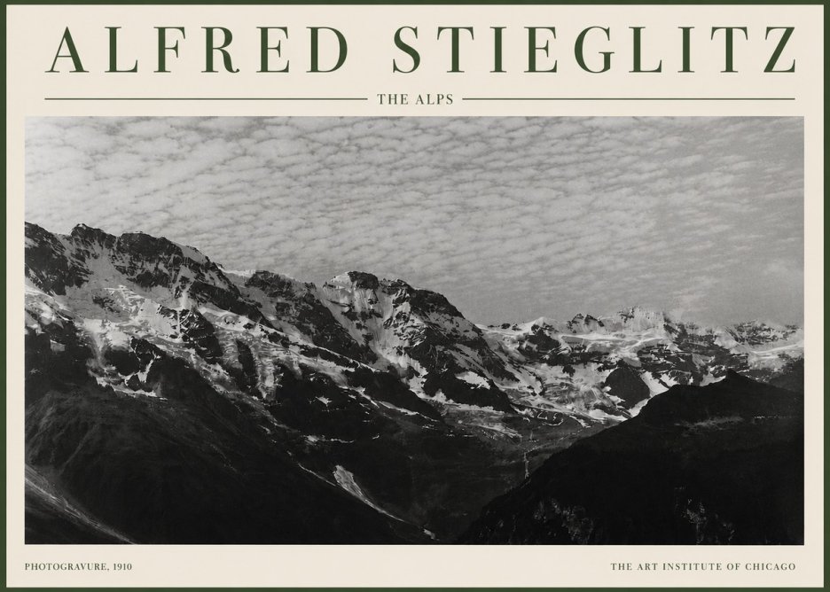 Alfred Stieglitz The Alps No3 - Juliste