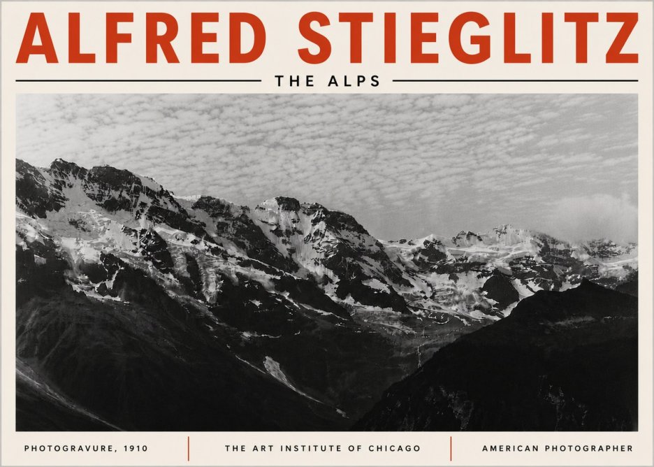 Alfred Stieglitz The Alps No6 - Juliste