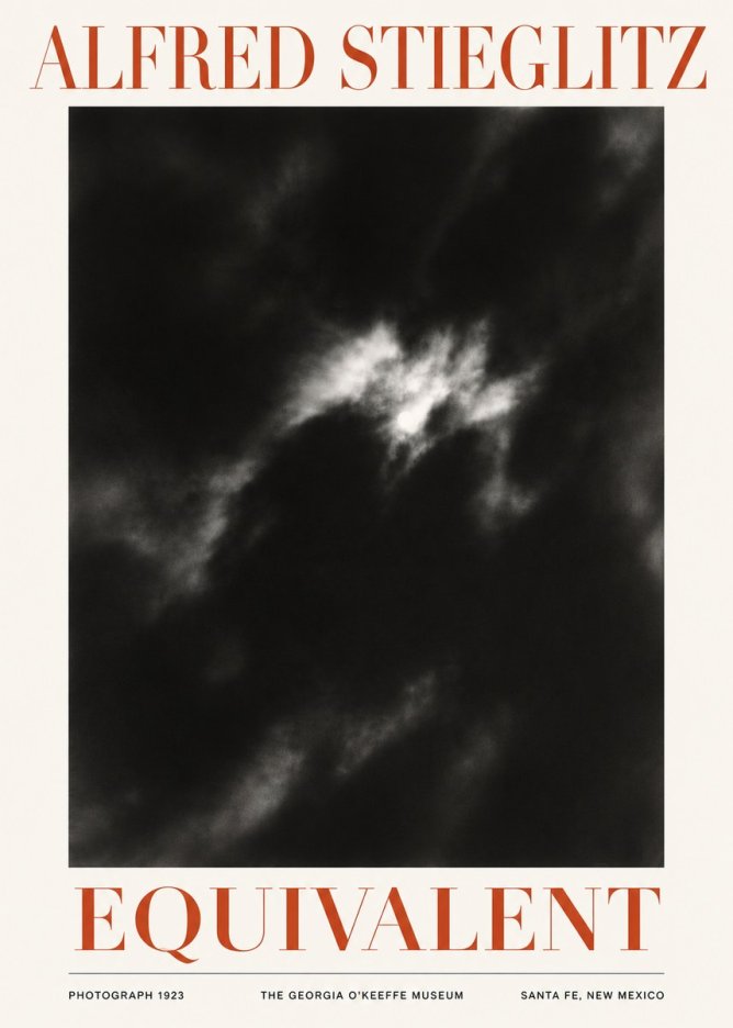 Alfred Stieglitz Equivalent IV No5 - Juliste