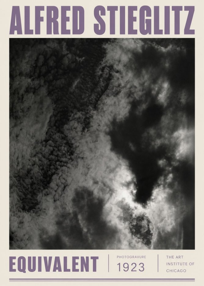 Alfred Stieglitz Equivalent V No5 - Juliste