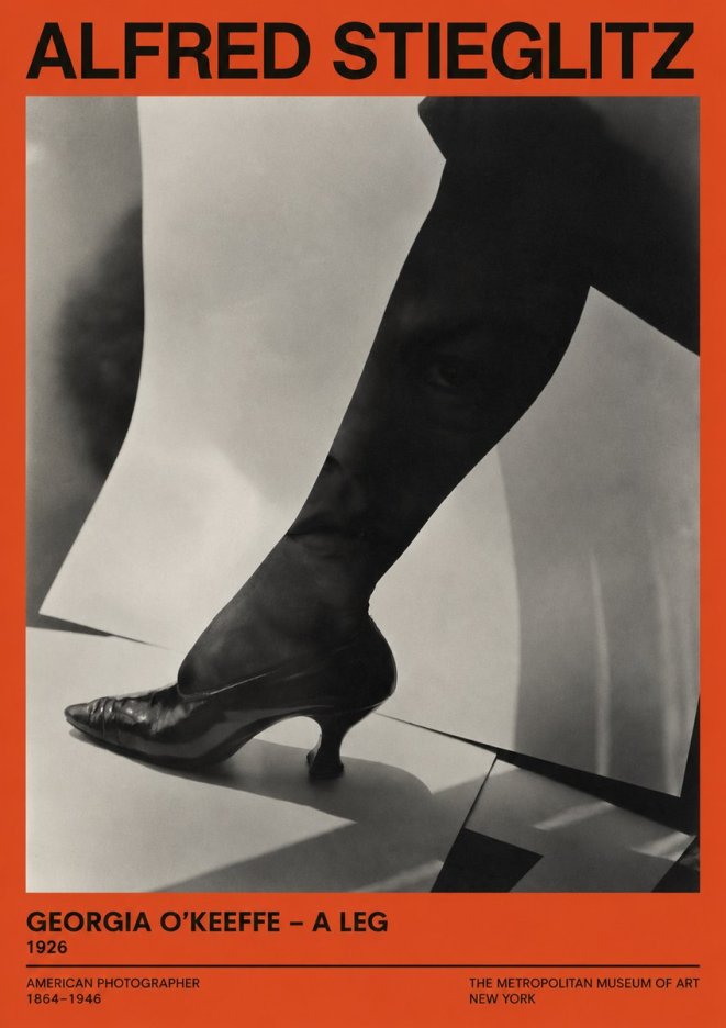 Alfred Stieglitz Georgia O'keeffe – a Leg No2 - Juliste