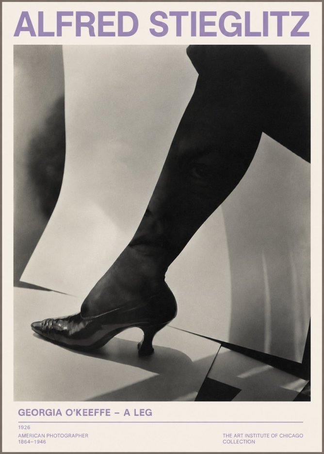 Alfred Stieglitz Georgia O'keeffe – a Leg No3 - Juliste