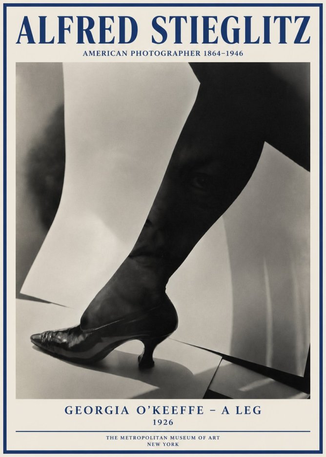 Alfred Stieglitz Georgia O'keeffe – a Leg No4 - Juliste