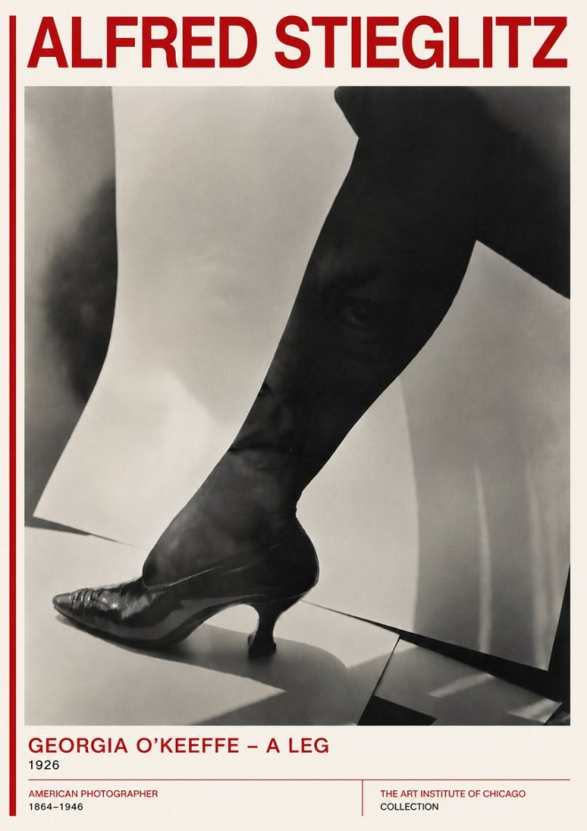 Alfred Stieglitz Georgia O'keeffe – a Leg No5 - Juliste