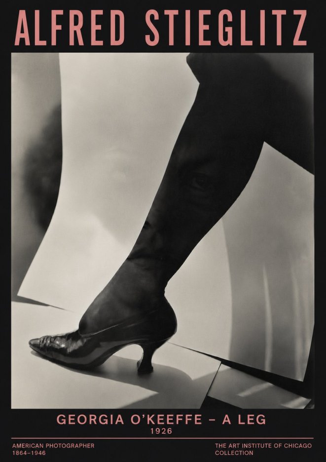Alfred Stieglitz Georgia O'keeffe – a Leg No6 - Juliste