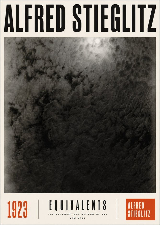 Alfred Stieglitz Equivalents IV No4 - Juliste