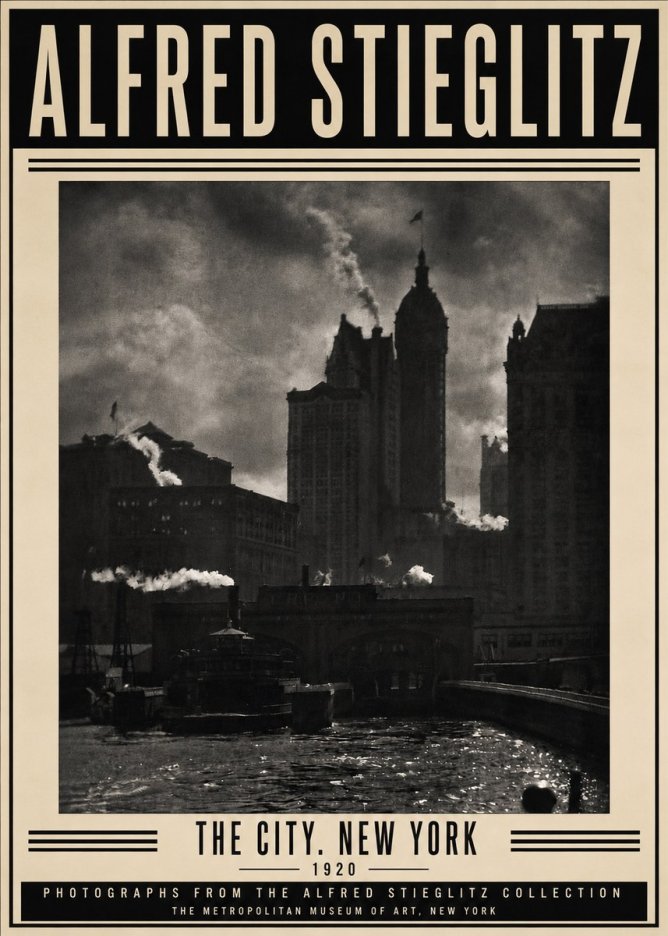 Alfred Stieglitz The City. New York No3 - Juliste
