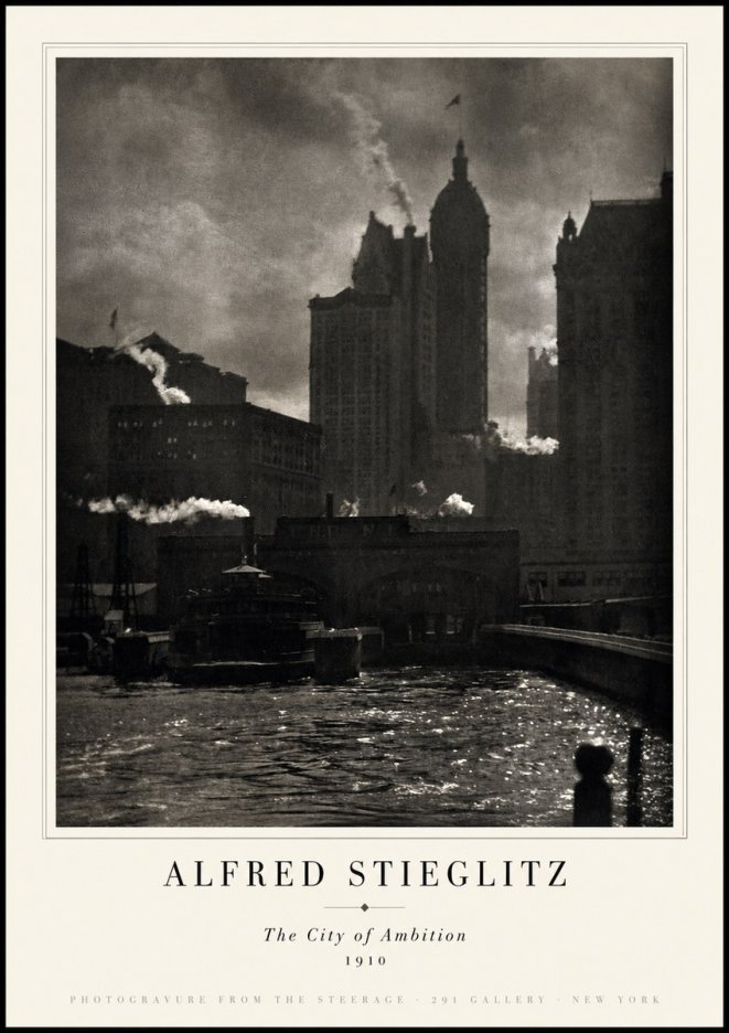 Alfred Stieglitz The City. New York No5 - Juliste