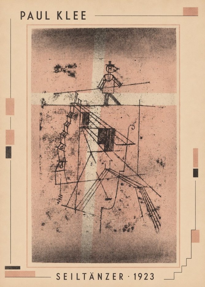 Paul Klee Seiltänzer III No3 - Juliste