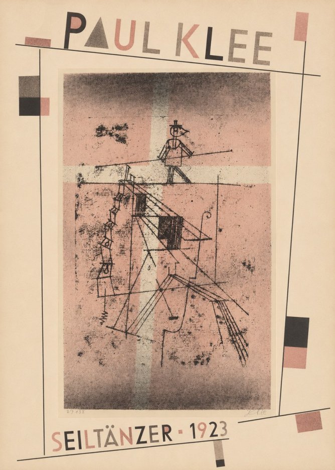 Paul Klee Seiltänzer III No5 - Juliste