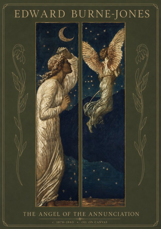 Edward Burne-Jones The Angel of the Annunciation No3 - Juliste