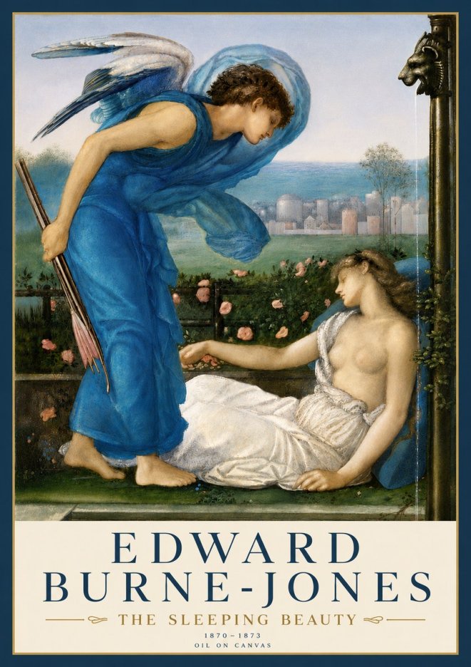 Edward Burne-Jones The Sleeping Beauty No4 - Juliste