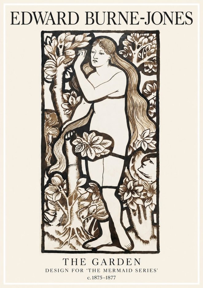 Edward Burne-Jones The Garden No1 - Juliste