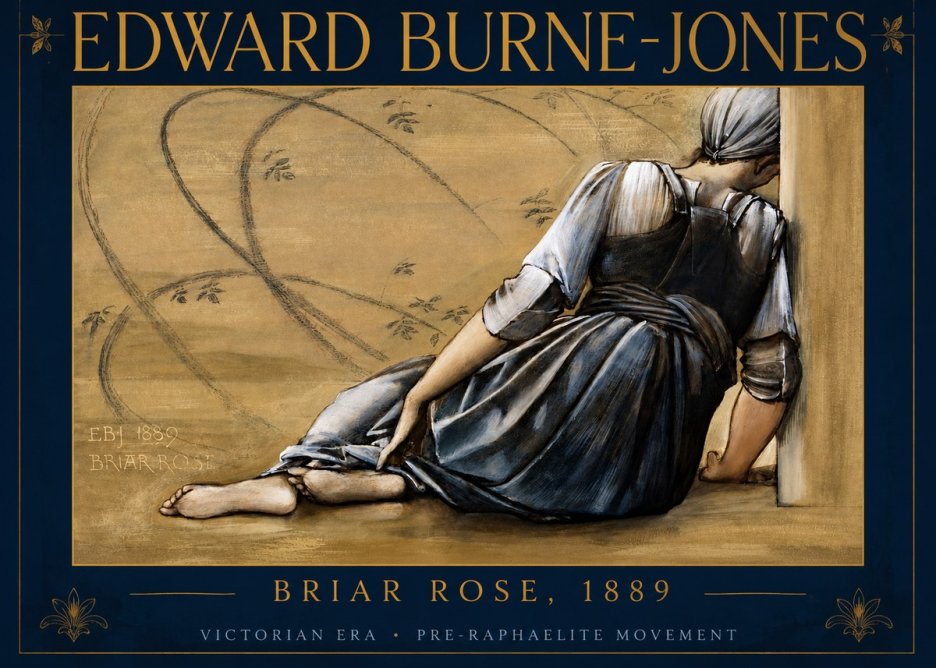 Edward Burne-Jones Briar Rose No2 - Juliste