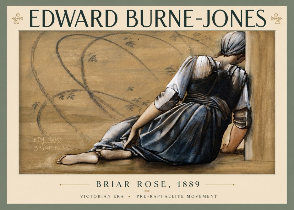 Edward Burne-Jones Briar Rose No5 - Juliste