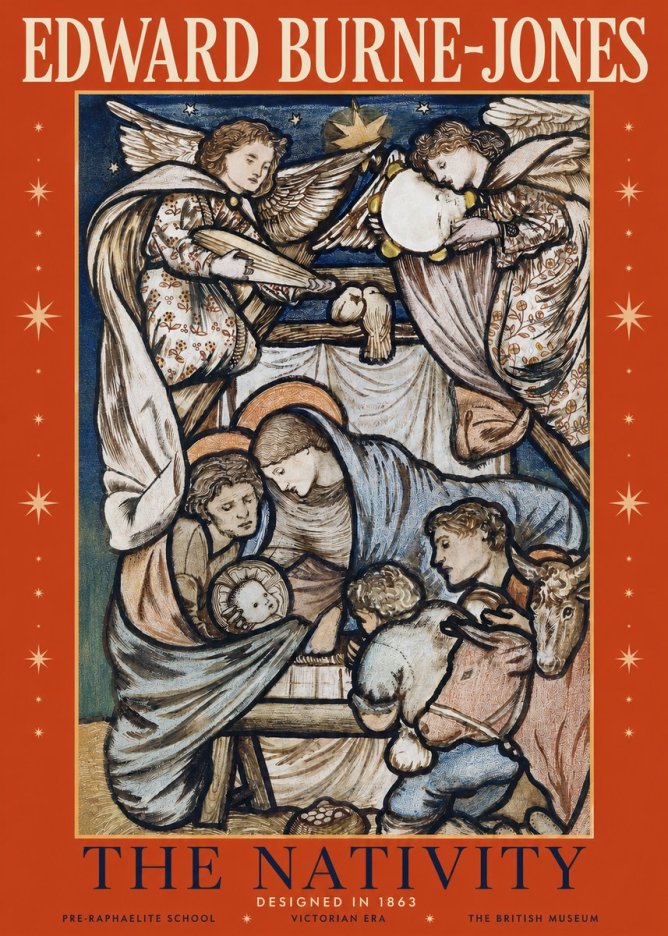 Edward Burne-Jones The Nativity No2 - Juliste