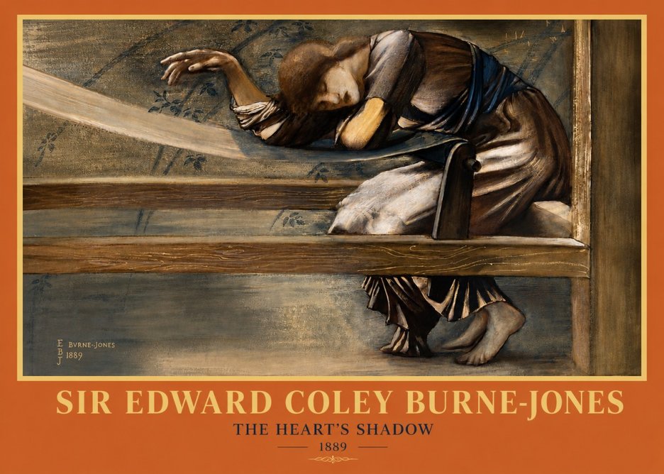 Edward Burne-Jones The Heart's Shadow No3 - Juliste
