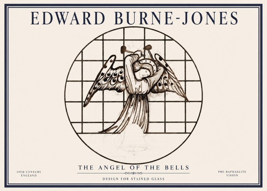 Edward Burne-Jones The Angel of the Bells No1 - Juliste