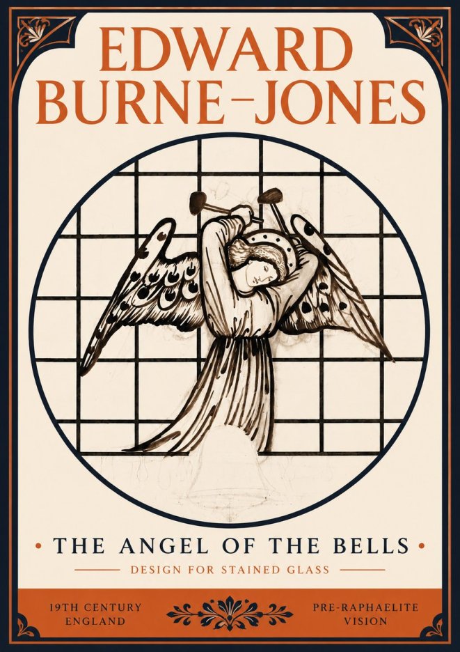 Edward Burne-Jones The Angel of the Bells No3 - Juliste