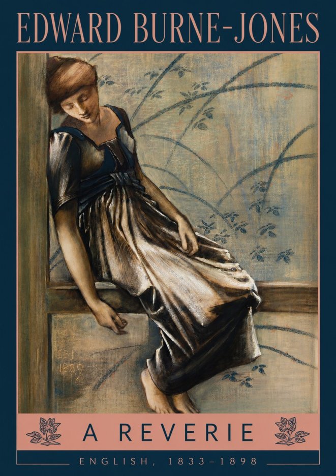 Edward Burne-Jones A Reverie No2 - Juliste