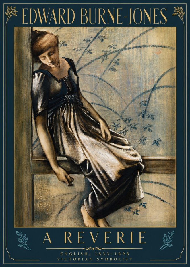 Edward Burne-Jones A Reverie No5 - Juliste