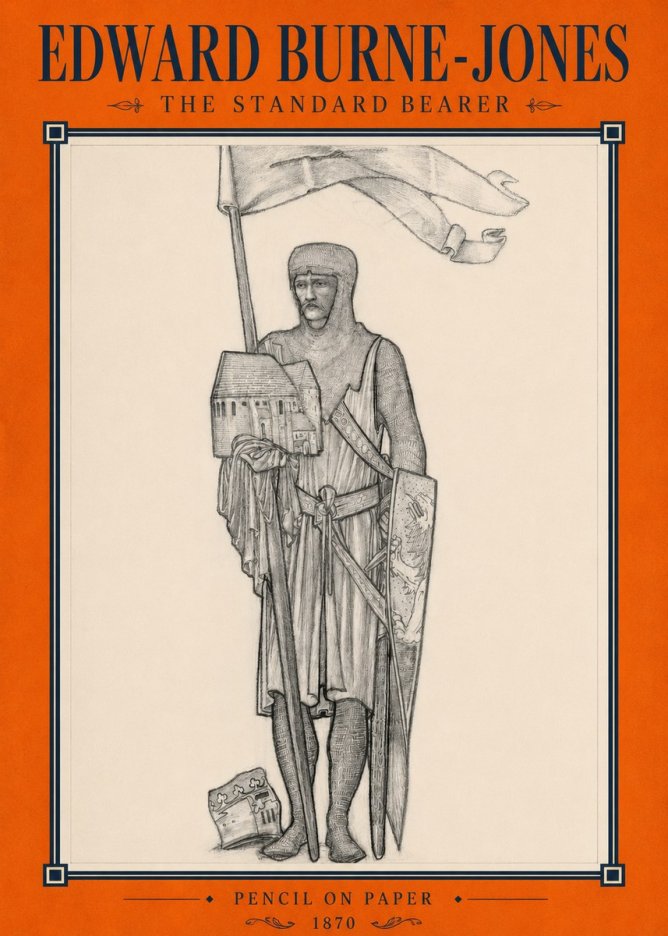 Edward Burne-Jones The Standard Bearer No2 - Juliste