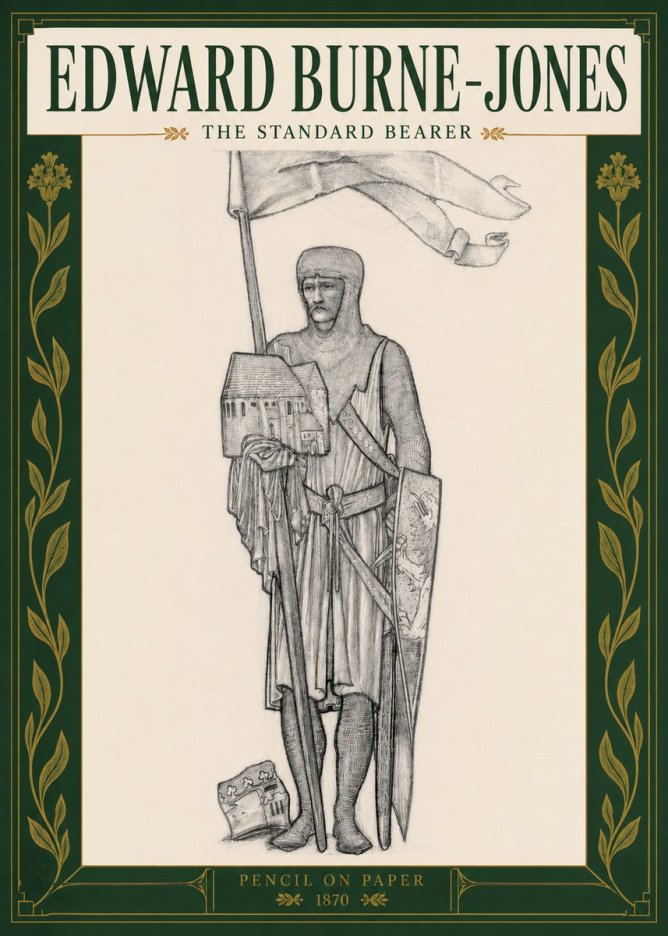 Edward Burne-Jones The Standard Bearer No3 - Juliste