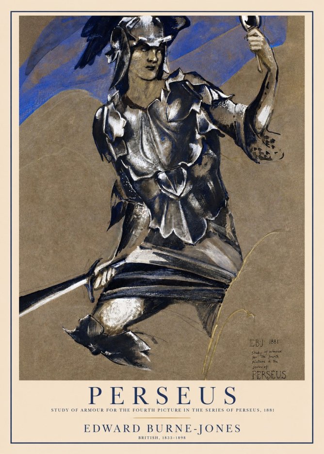 Edward Burne-Jones Perseus No1 - Juliste