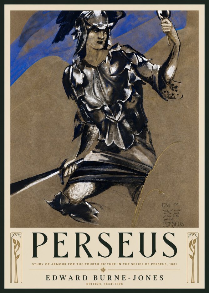 Edward Burne-Jones Perseus No5 - Juliste