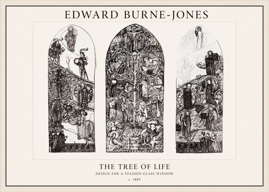 Edward Burne-Jones The Tree of Life No1 - Juliste