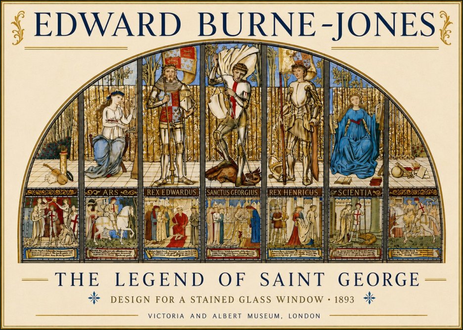 Edward Burne-Jones The Legend of Saint George No6 - Juliste
