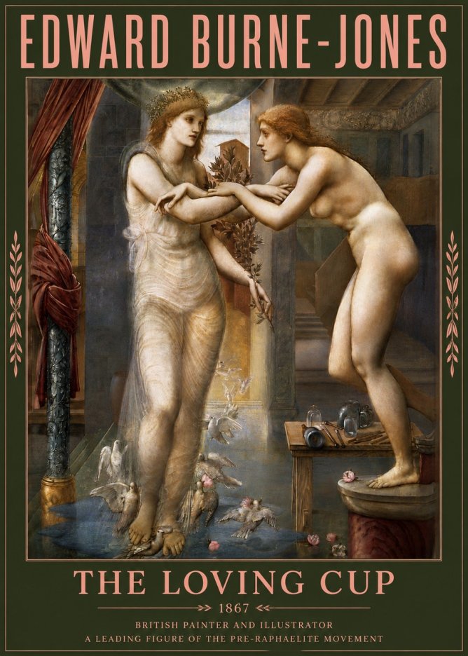 Edward Burne-Jones The Loving Cup No6 - Juliste