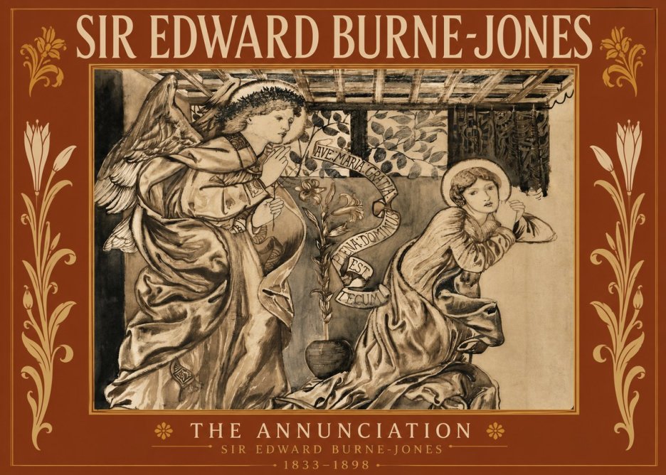 Edward Burne-Jones The Annunciation II No5 - Juliste