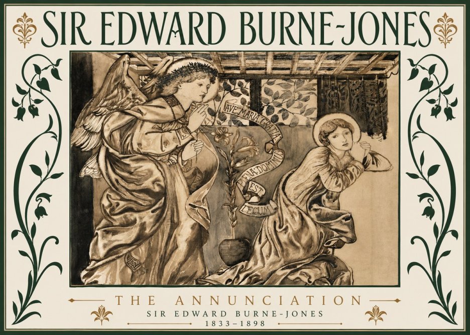 Edward Burne-Jones The Annunciation II No6 - Juliste