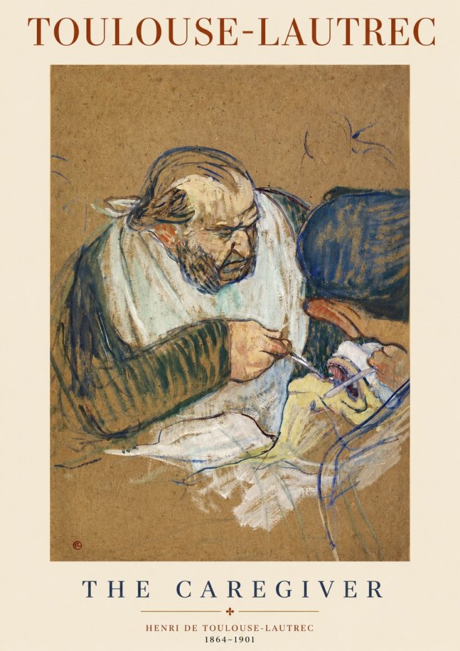 Toulouse-Lautrec The Caregiver No3 - Juliste