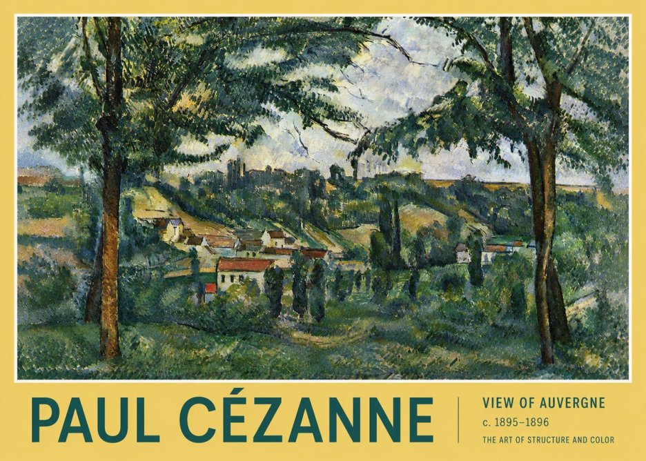Paul Cézanne View of Auvergne No4 - Juliste