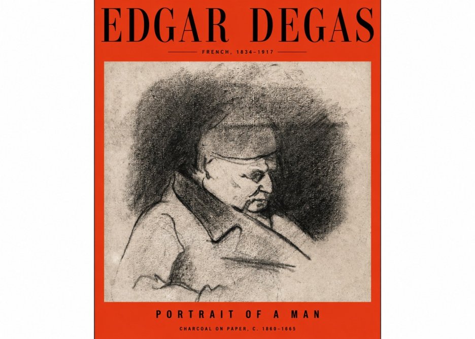 Edgar Degas Portrait of a Man No2 - Juliste