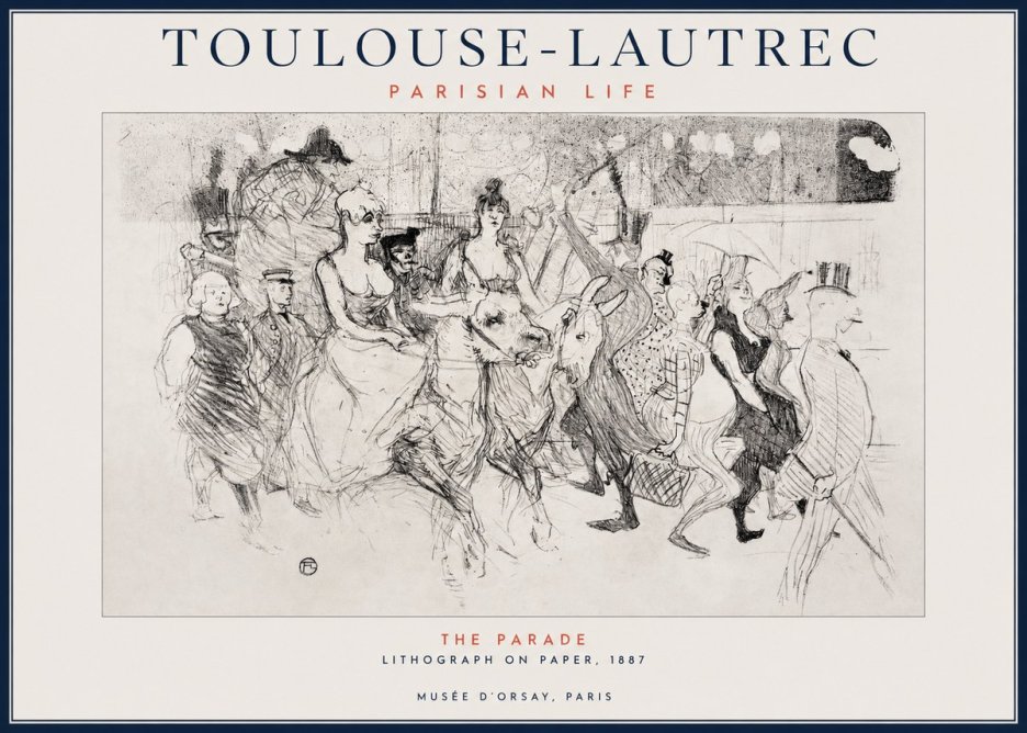 Toulouse-Lautrec The Parade No1 - Juliste
