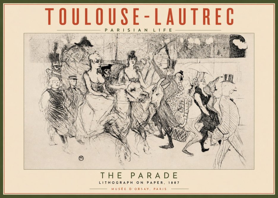 Toulouse-Lautrec The Parade No2 - Juliste