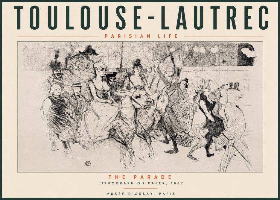 Toulouse-Lautrec The Parade No4 - Juliste