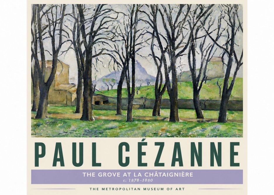 Paul Cézanne The Grove at La Châtaignière No4 - Juliste