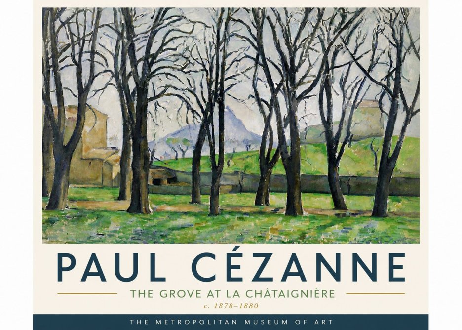 Paul Cézanne The Grove at La Châtaignière No6 - Juliste