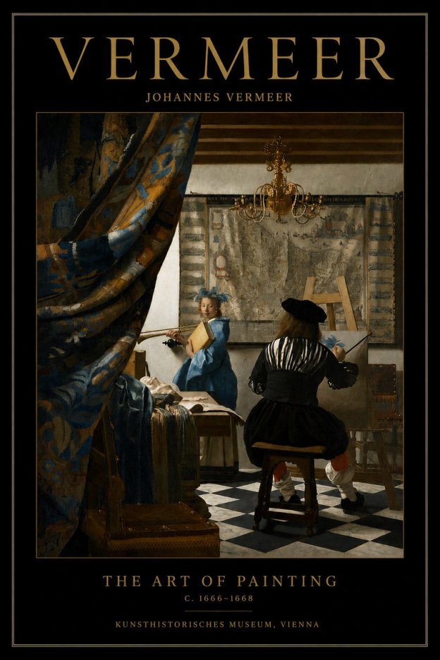 Vermeer The Art of Painting No3 - Juliste