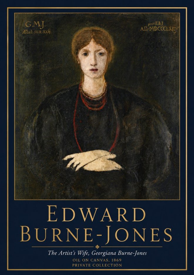 Edward Burne-Jones The Artist's Wife, Georgiana Burne-jones No5 - Juliste