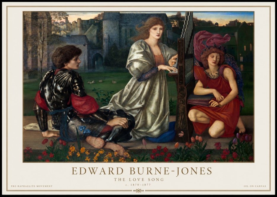 Edward Burne-Jones The Love Song No1 - Juliste