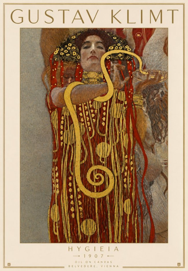 Klimt Hygeia No4 - Juliste
