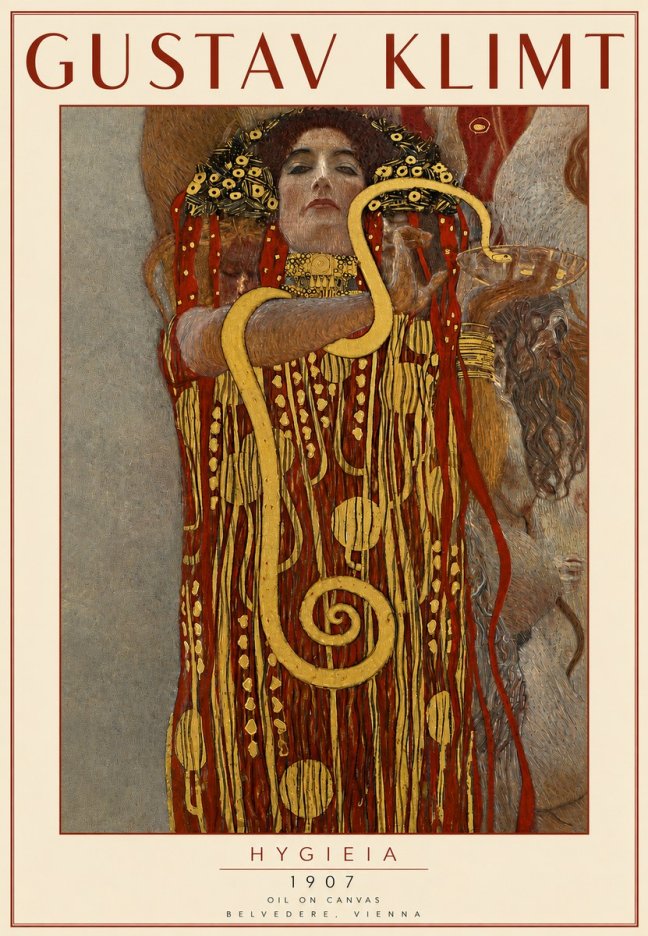Klimt Hygeia No5 - Juliste